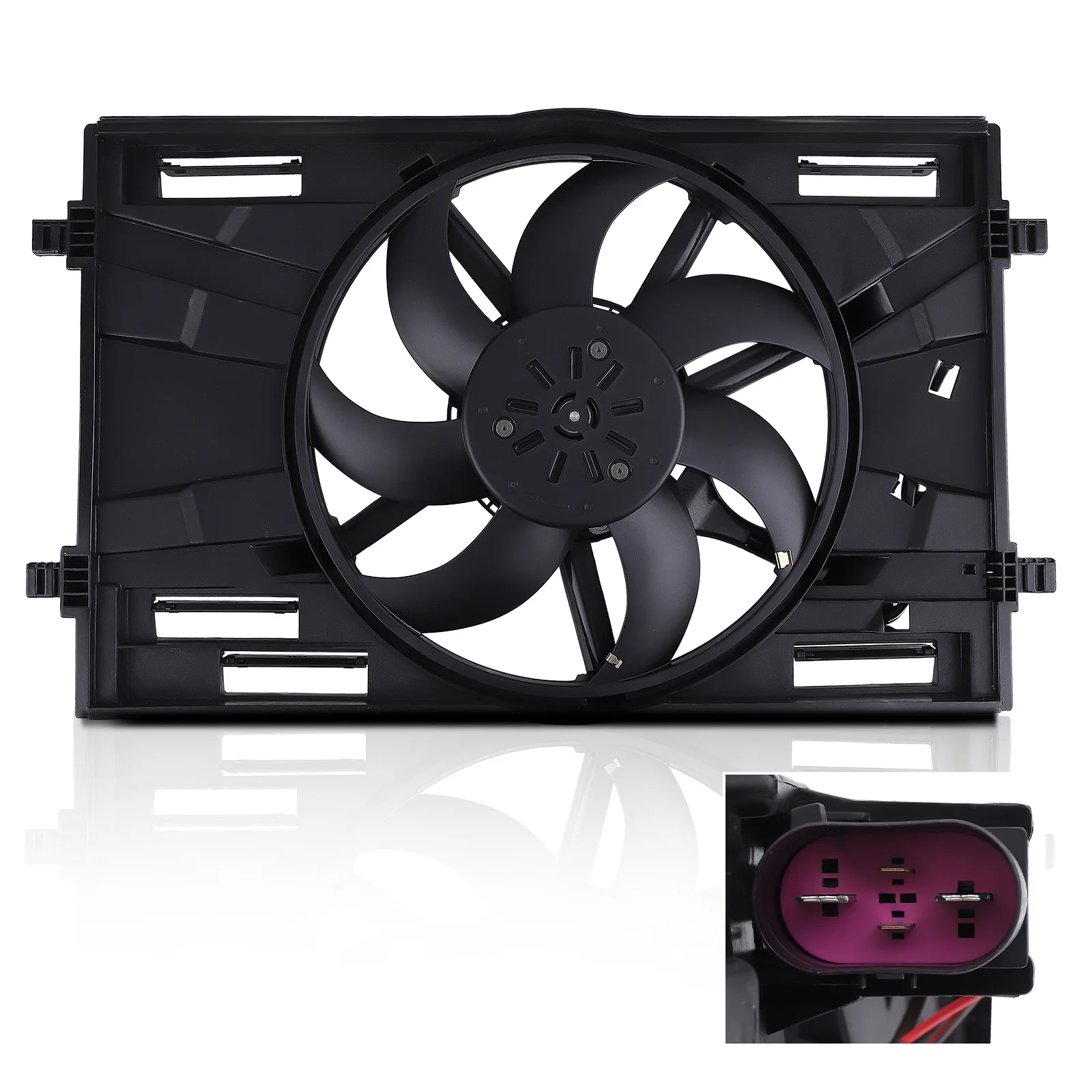 Cooling Fan Assembly for Audi A3 for Skoda Karoq for VW Golf/Passat 5Q0121203DA