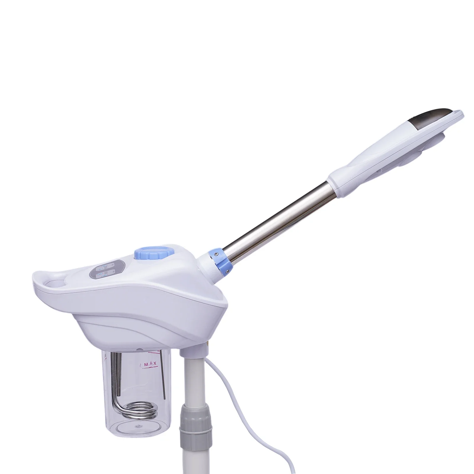 Facial Steamer on Wheels for Professional Skin Rejuvenation for Home, Spa, Clinic Ozone Face Humidifier Pore Opener