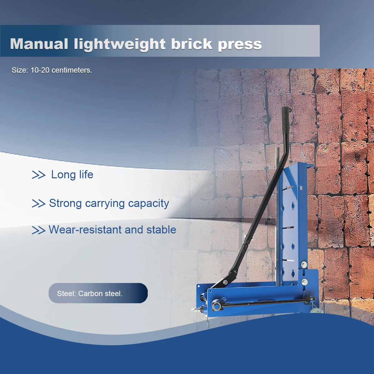 Small manual lightweight brick cutting machine foam brick cutting artifact brick press construction site Portable hand pressed