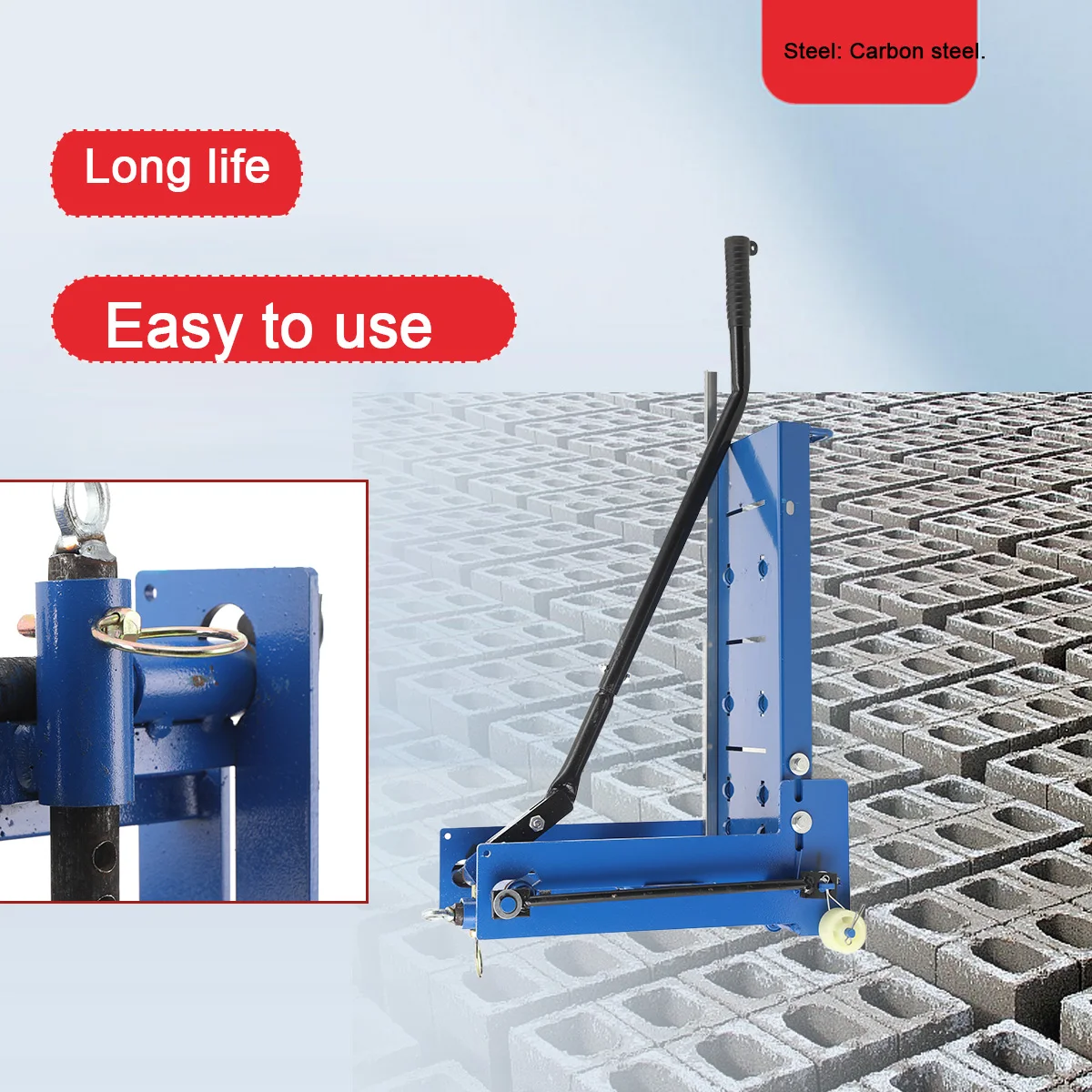 Small manual lightweight brick cutting machine foam brick cutting artifact brick press construction site Portable hand pressed