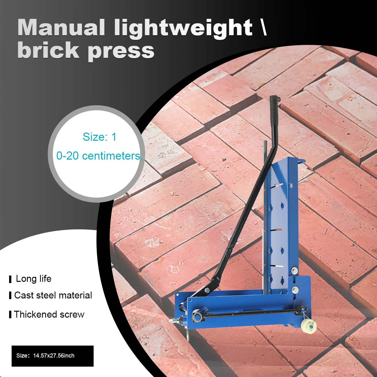 Small manual lightweight brick cutting machine foam brick cutting artifact brick press construction site Portable hand pressed