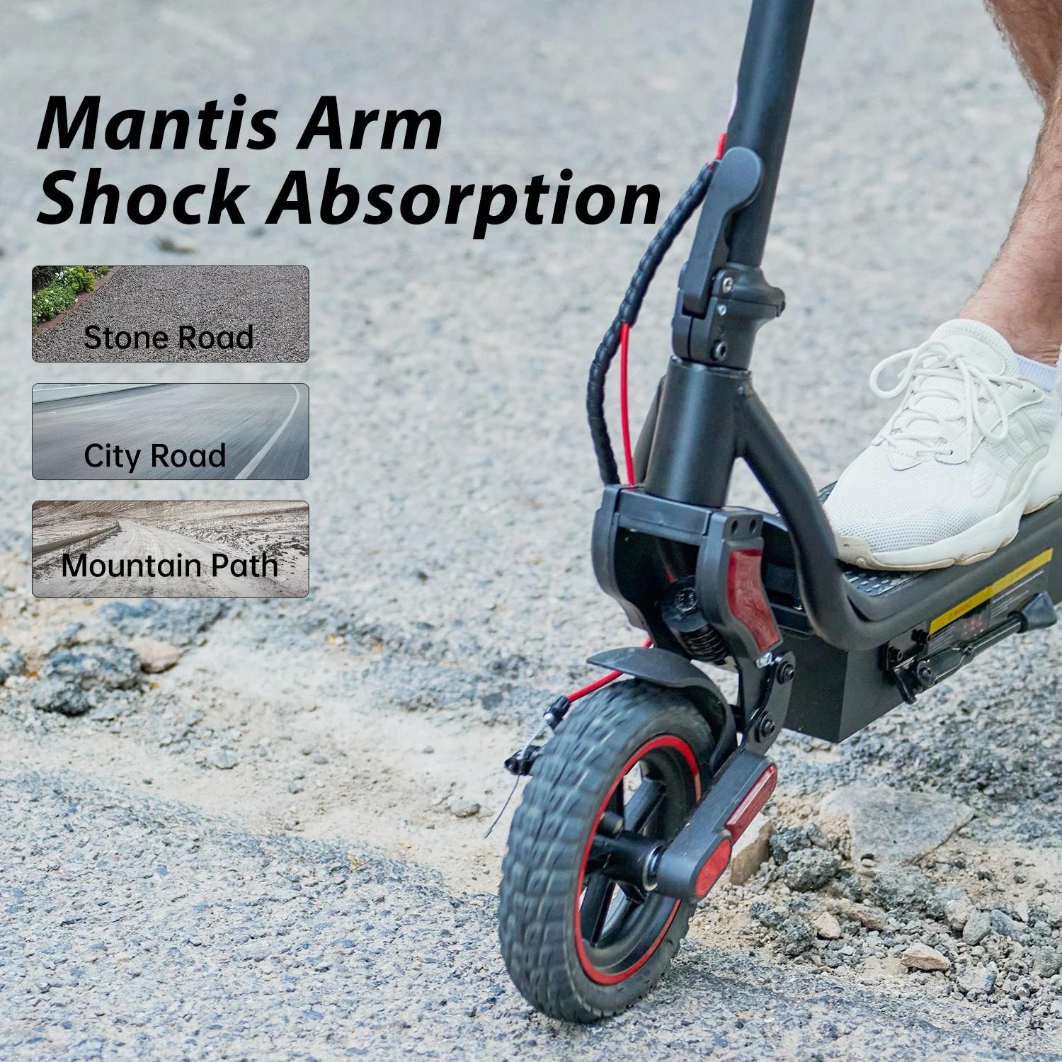 W8 Electric Scooter 9.3 inch 48V14Ah Dual Suspension 30-40km Range Electric Scooters Off Road Tires With APP E Scooters