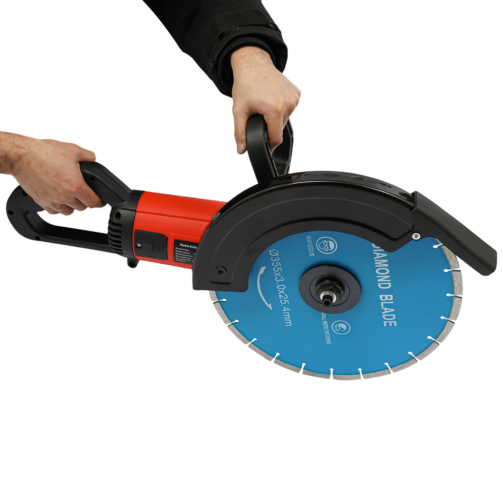 Electric Wall Slotting Machine| 3500W Dust-free Concrete/Marble/Red Brick Cutter w/ 9.5ft Cord| Circular Saw Cutting Tool