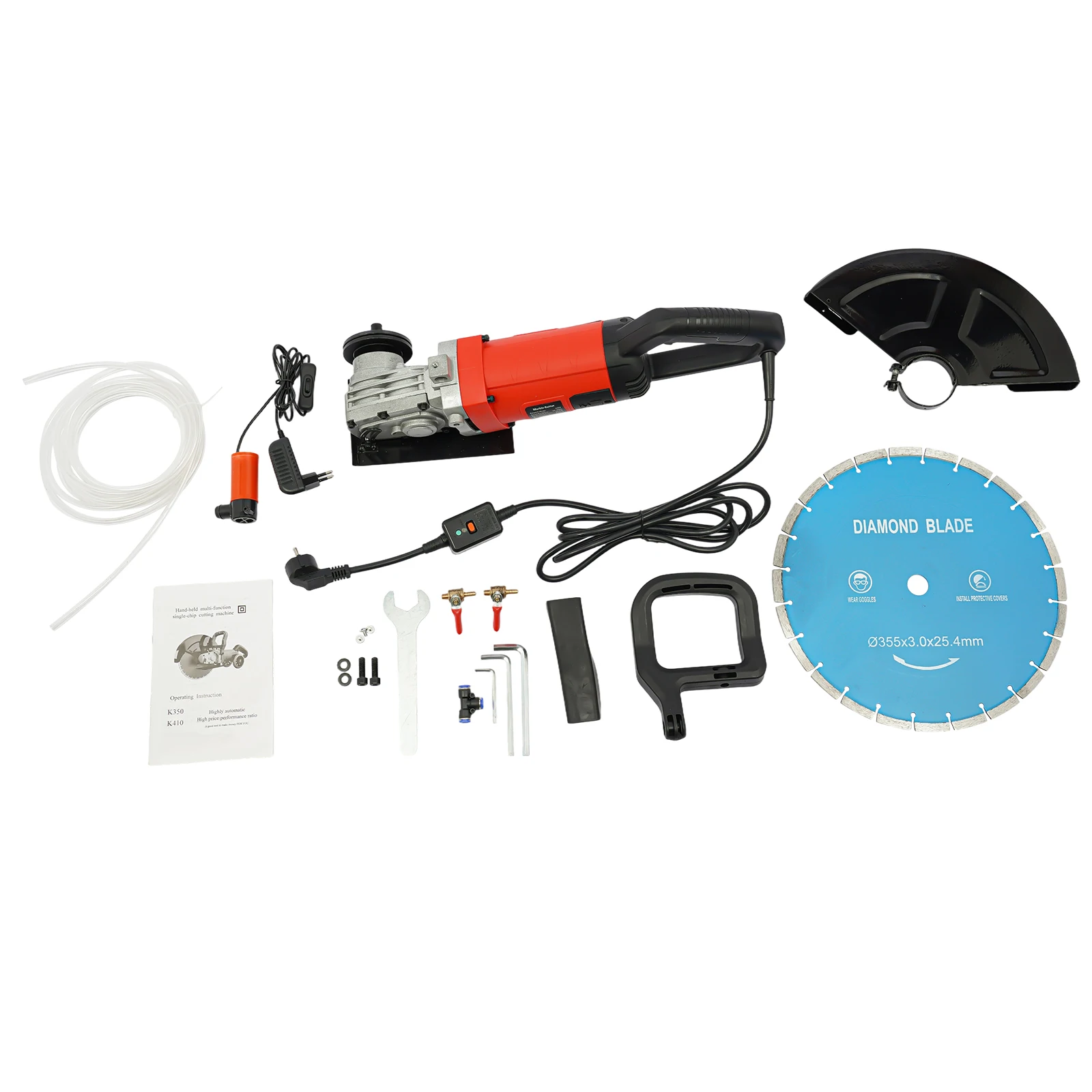 Electric Wall Slotting Machine| 3500W Dust-free Concrete/Marble/Red Brick Cutter w/ 9.5ft Cord| Circular Saw Cutting Tool