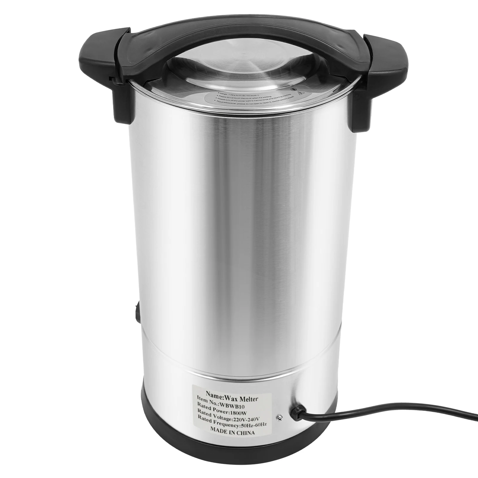 10L Wax Melter,1800W Electric Wax Melting Oven Stainless Steel Candle Wax Melter, Large Capacity DIY Candle Making Kit, 30-110°C