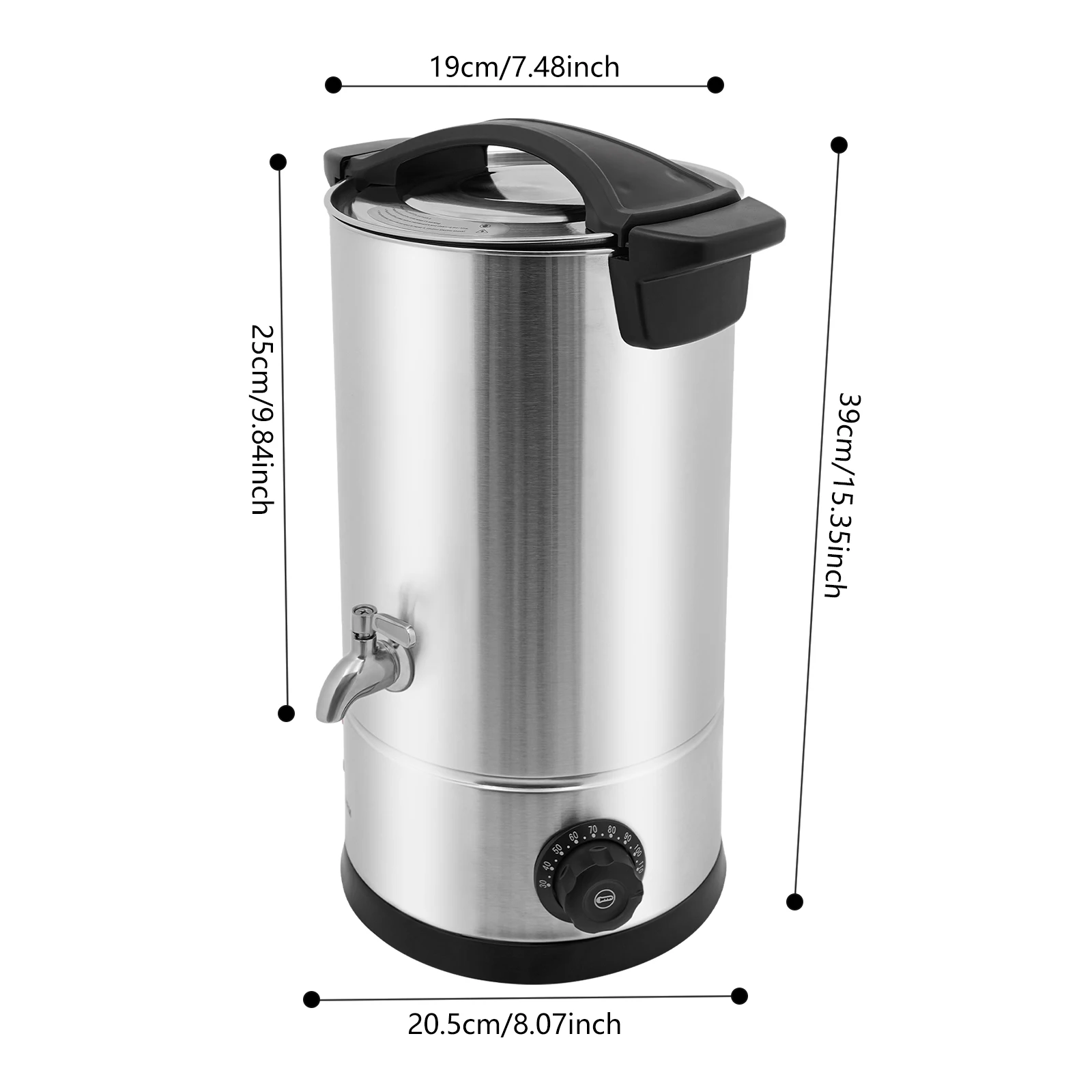 10L Wax Melter,1800W Electric Wax Melting Oven Stainless Steel Candle Wax Melter, Large Capacity DIY Candle Making Kit, 30-110°C