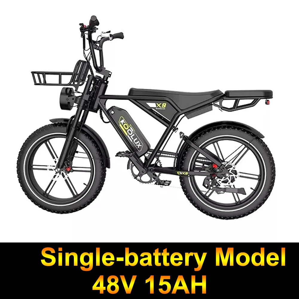KOOLUX X9 Pro Adult Electric Bicycle Men's E-City ebike City 750W 48V 31.2Ah Battery 20" Fat Tire Electric Bike