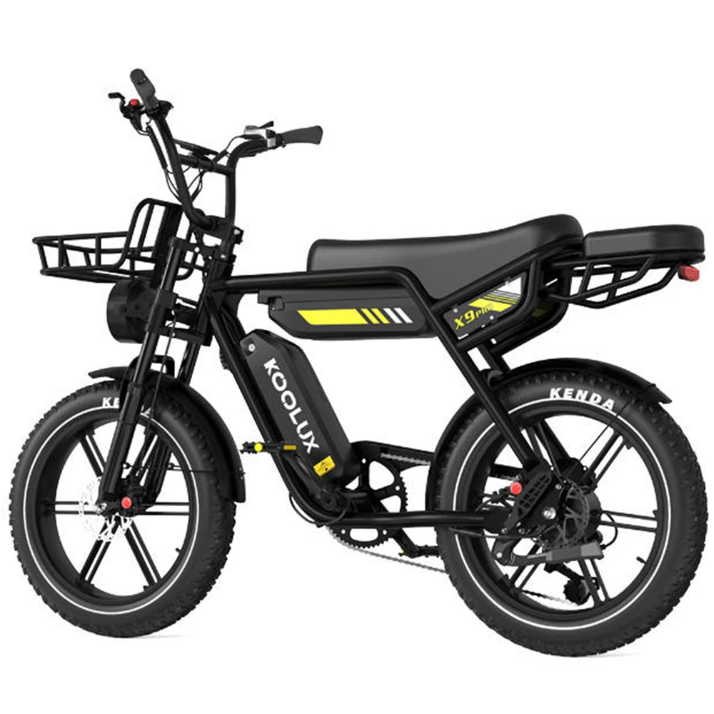 KOOLUX X9 Pro Adult Electric Bicycle Men's E-City ebike City 750W 48V 31.2Ah Battery 20" Fat Tire Electric Bike