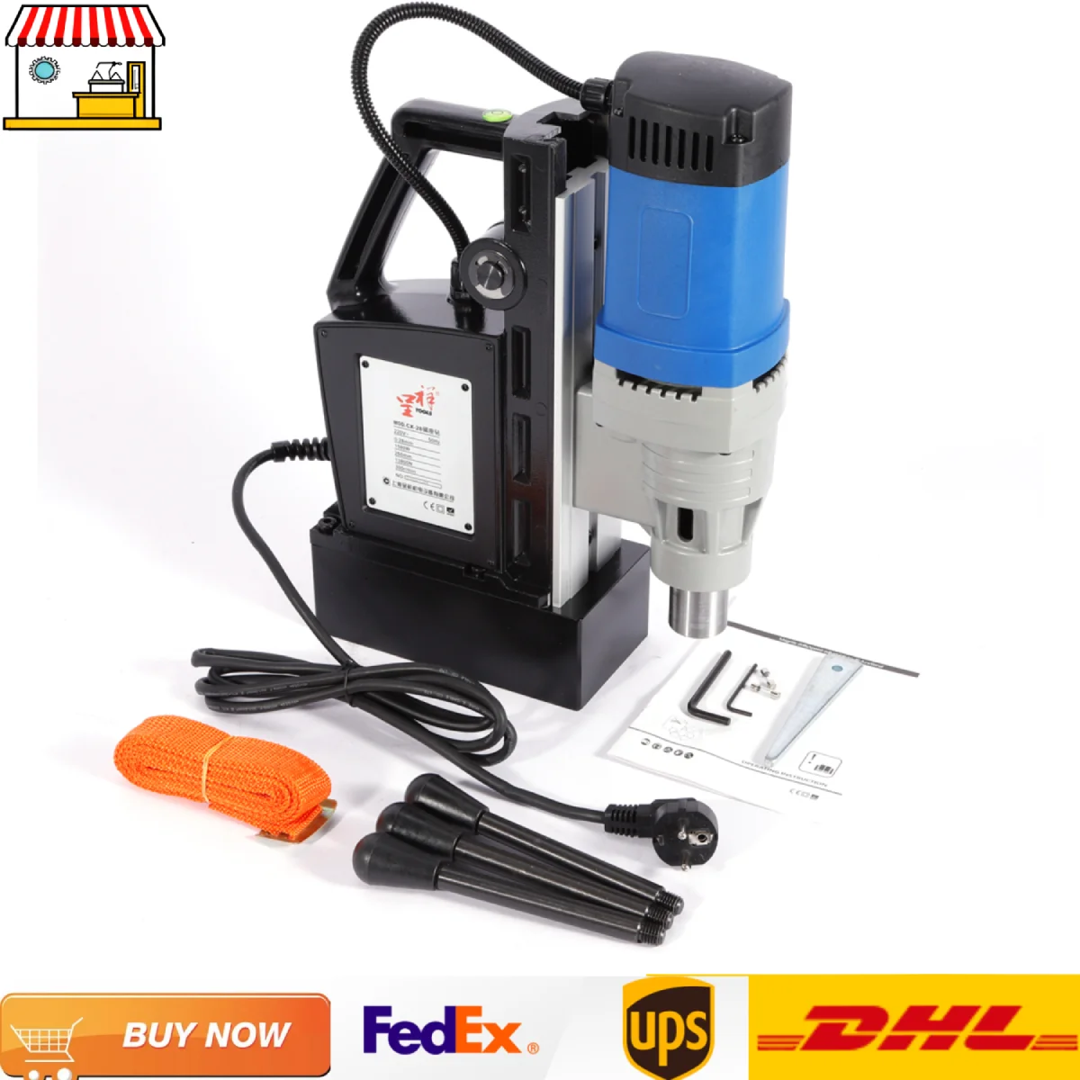 1680W 2-inches MT3 Electric Drilling Machine| Magnetic Drill Press Boring Diameter Power Drill