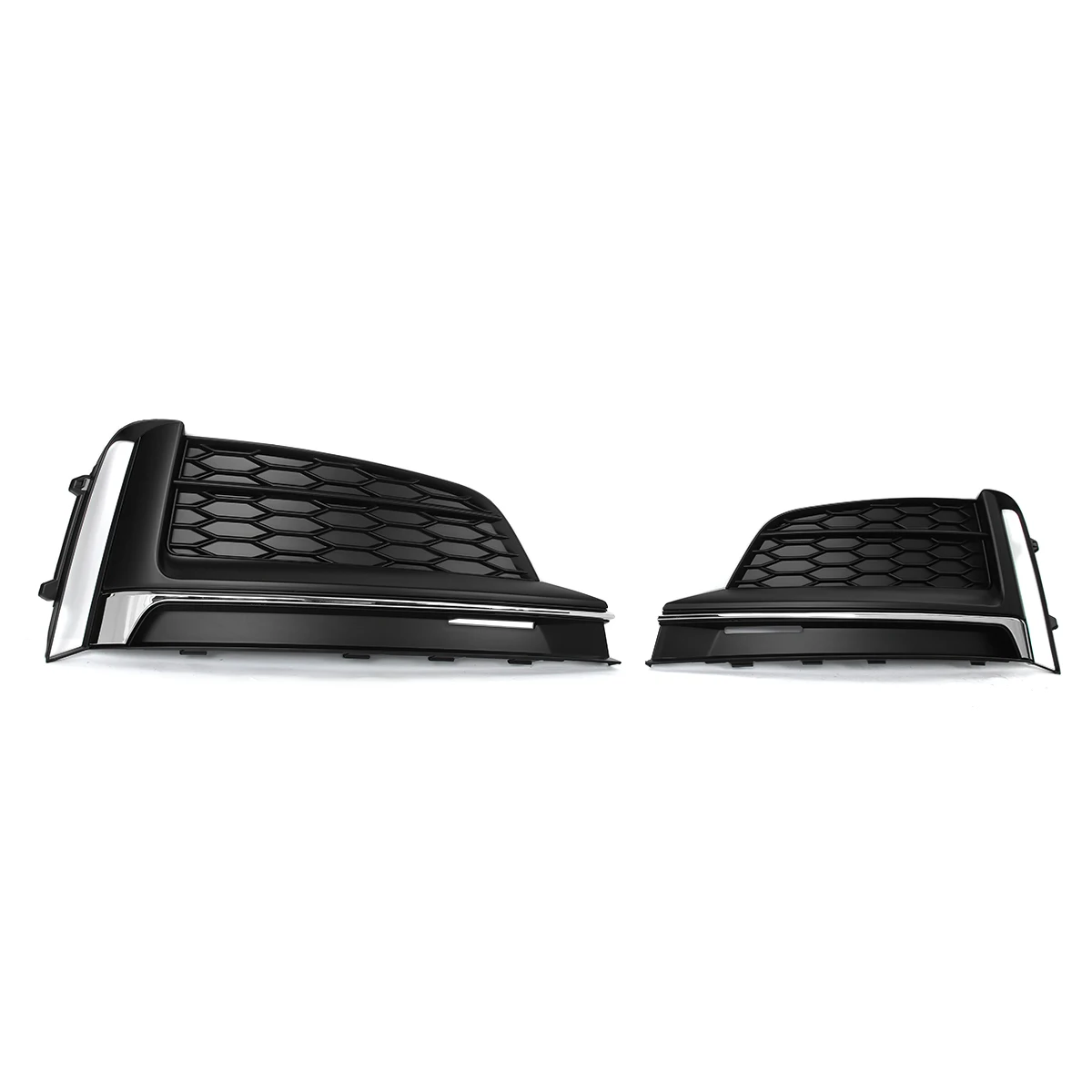 8W6807681F 8W6807682F Front Bumper Fog Light Lamp Grille Grill Cover for Audi Audi A5 S5 2018 2019 Lower Bumper Grill Magickit