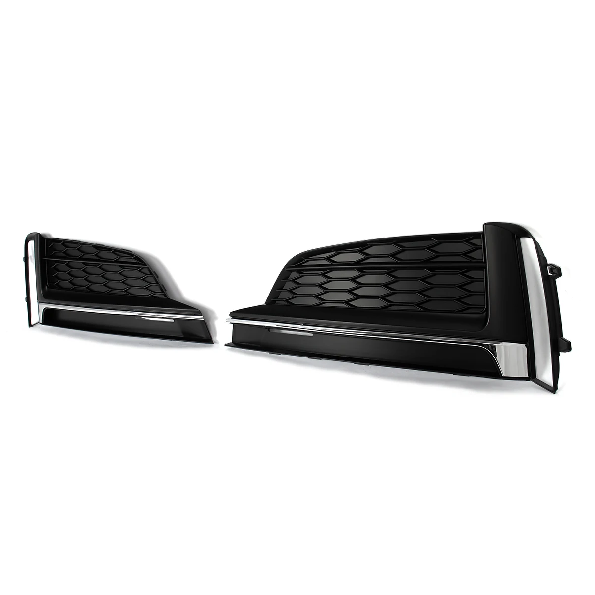 8W6807681F 8W6807682F Front Bumper Fog Light Lamp Grille Grill Cover for Audi Audi A5 S5 2018 2019 Lower Bumper Grill Magickit