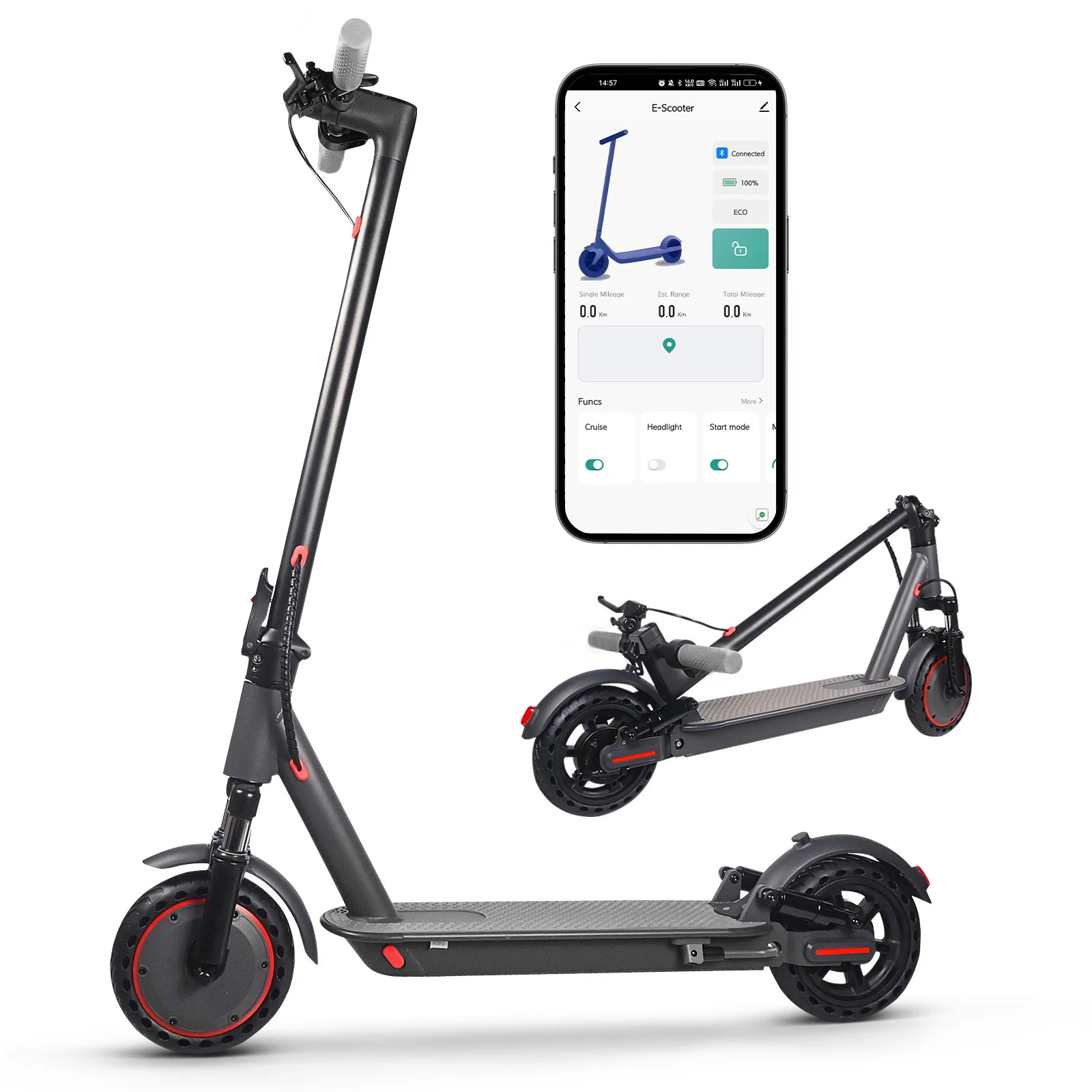 JUICEASE AP07/TX01 Electric Scooter 5-25KM Range 8.5Inch Escooter Peak Power Fast Drive APP Scooter Electric Dual Brake System
