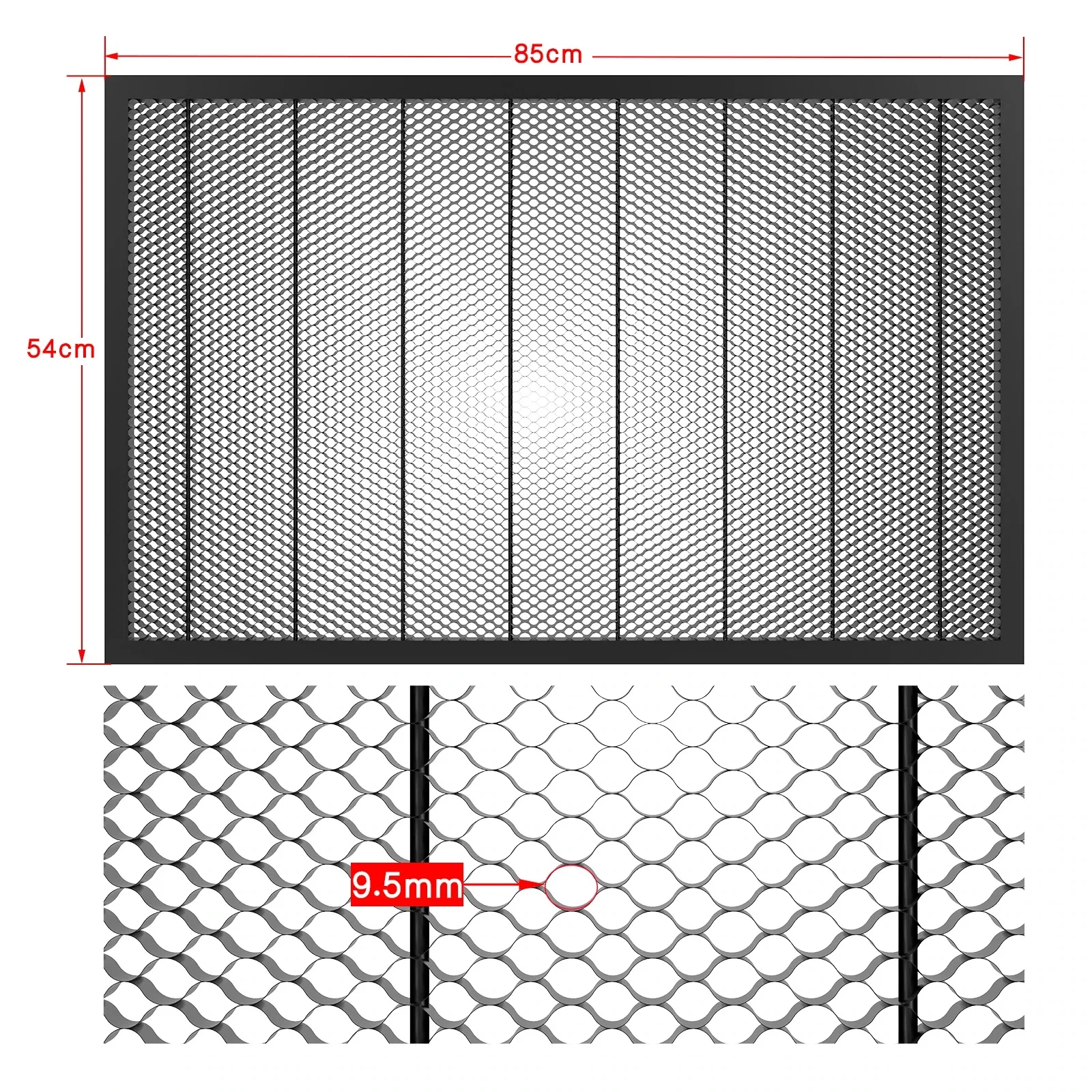 JUICEASE 540x850MM Honeycomb Panel for Laser Engraving Machine CNC Logo Marking Tool Aluminum Panel Clean Cutting Tablefor NEJE