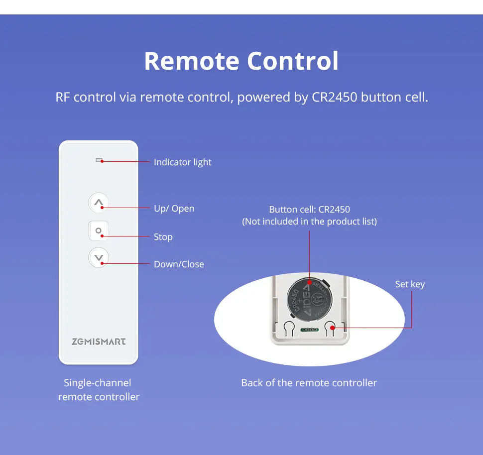 Zemismart WiFi Electric Curtain Motor with Custom Tracks Work with Smart Life App Alexa Google Home Siri Voice Control