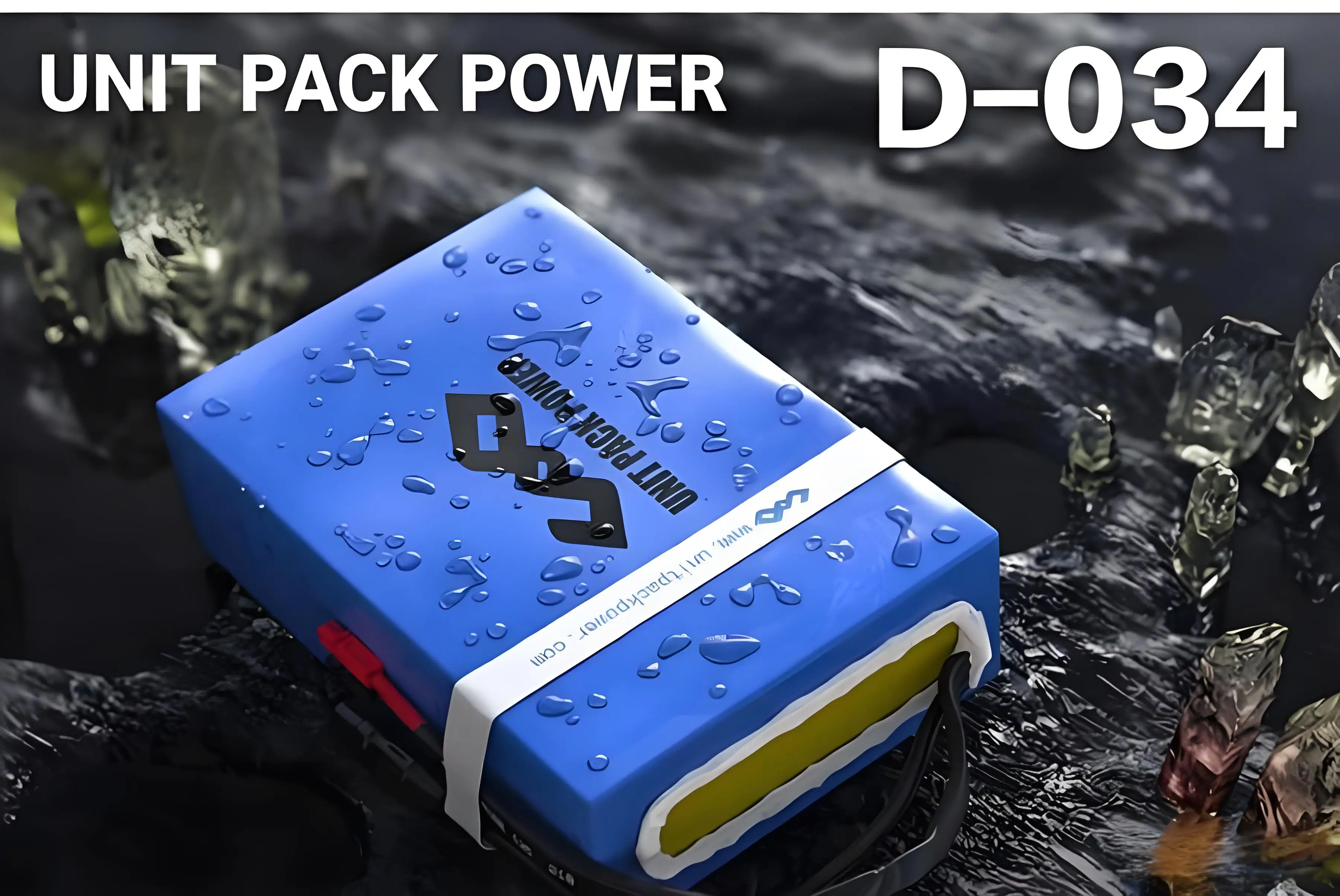 PVC Shell Waterproof Lithium‑Ion E‑Bike Battery Pack 48V‑72V 40Ah, Integrated BMS Protection, for High Power Electric Bike Scooter 2000W‑3000W Motor