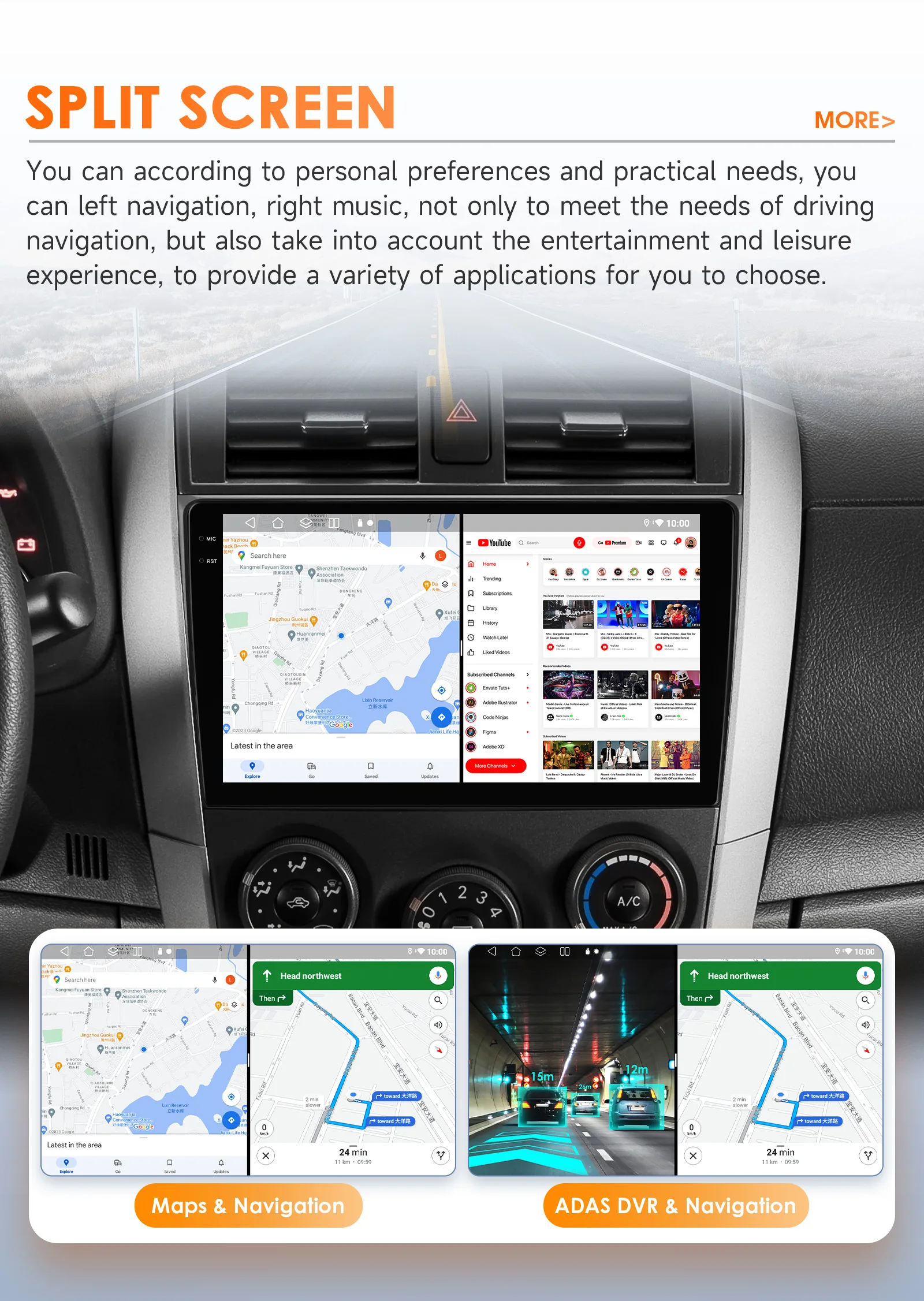 Hizpo 9" Android 14 Car Stereo for Toyota Corolla E140/150 2007 - 2012 Radio Multimedia Player Speaker No 2 Din DVD Octa Core 4G