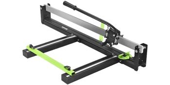 SucceBuy Tile Cutter Manual Tool w/ Precise Laser Positioning Rubber Surface Single Rail for Porcelain Ceramic Industry
