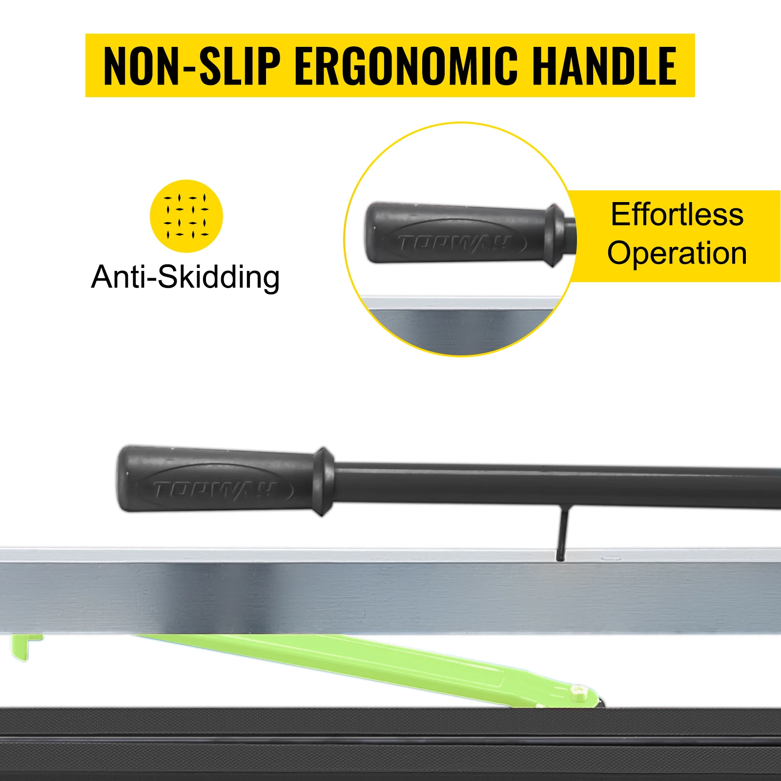 SucceBuy Tile Cutter Manual Tool w/ Precise Laser Positioning Rubber Surface Single Rail for Porcelain Ceramic Industry