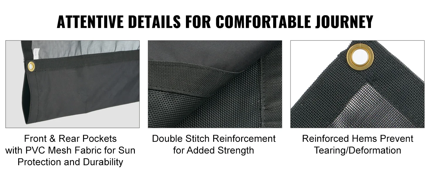 SucceBuy 18oz Dump Truck Mesh Tarp PVC Coated Heavy Duty Cover with Reinforced Webbing for Manual or Electric Dump Truck Syste