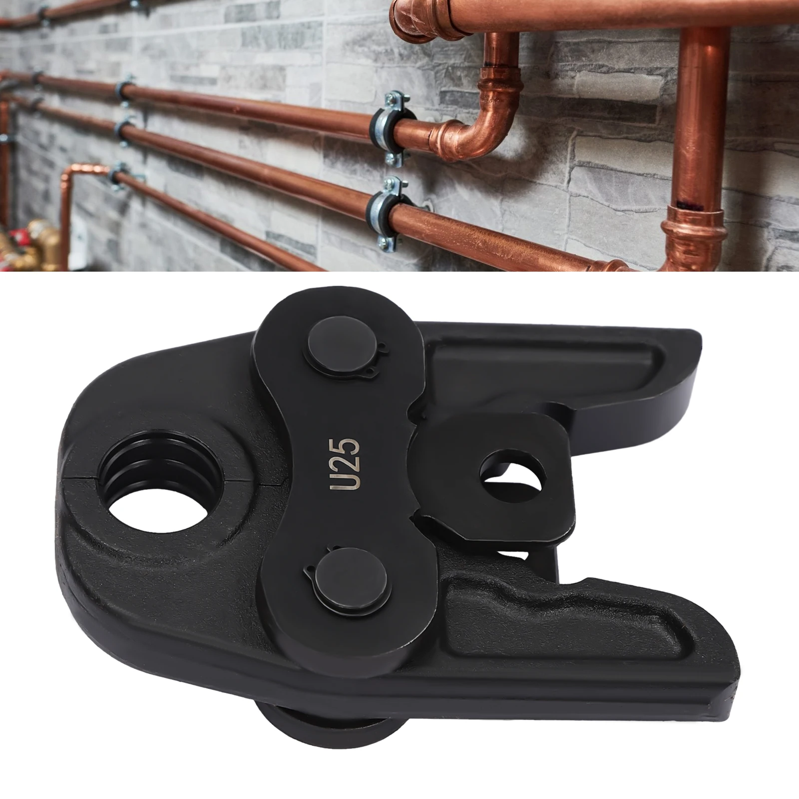 Pressbacke U25/U16/U32/U20 Jaw Cr45 Steel Pipe Clamping Jaw Interchangeable Pipe Clamping Jaws Pipe Hand Clamping Jaw