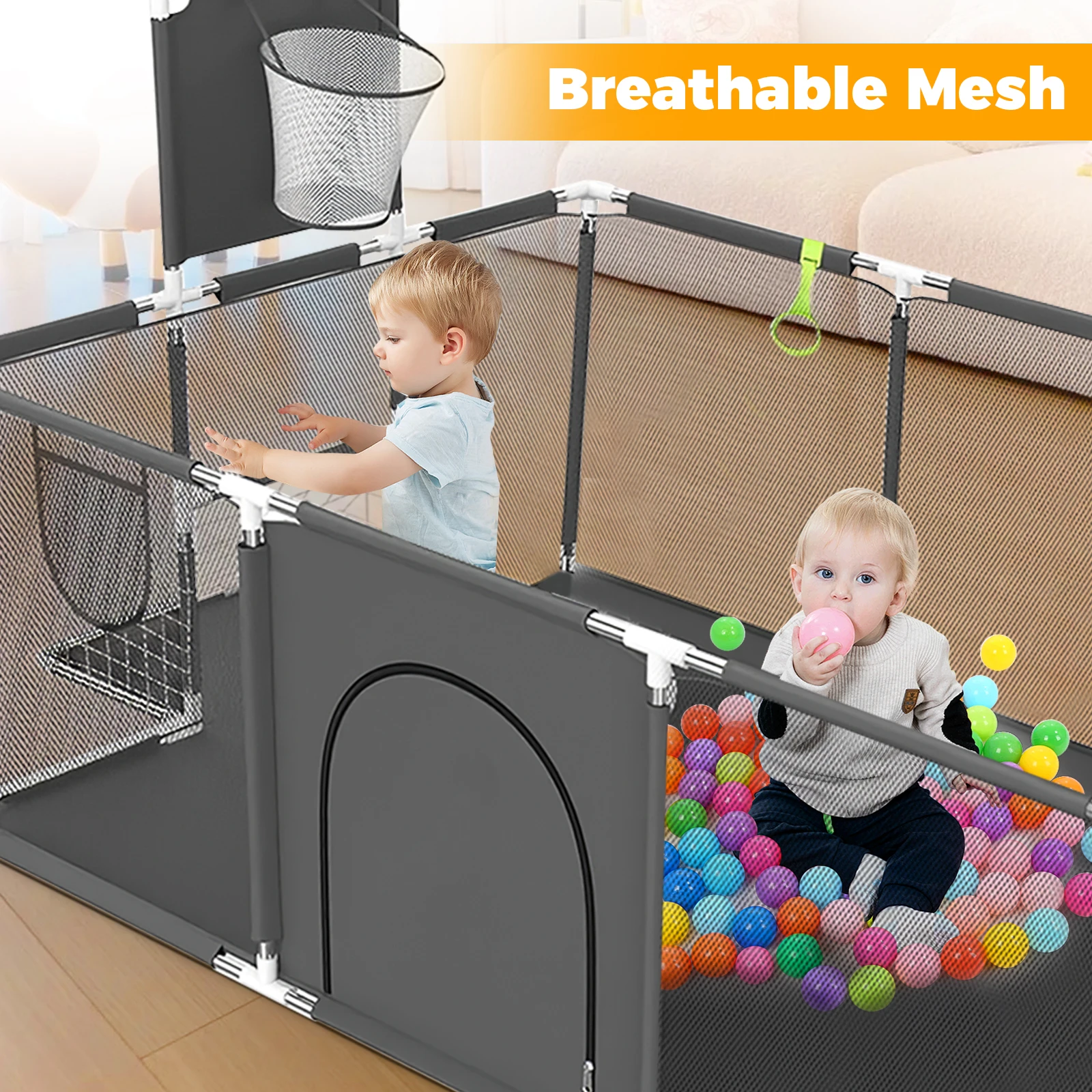 Baby Playpen for Children New Arrival Baby Playground for 6 Months~6 Years Old Kids Ball Pit Playpen Indoor Baby Safety Fence