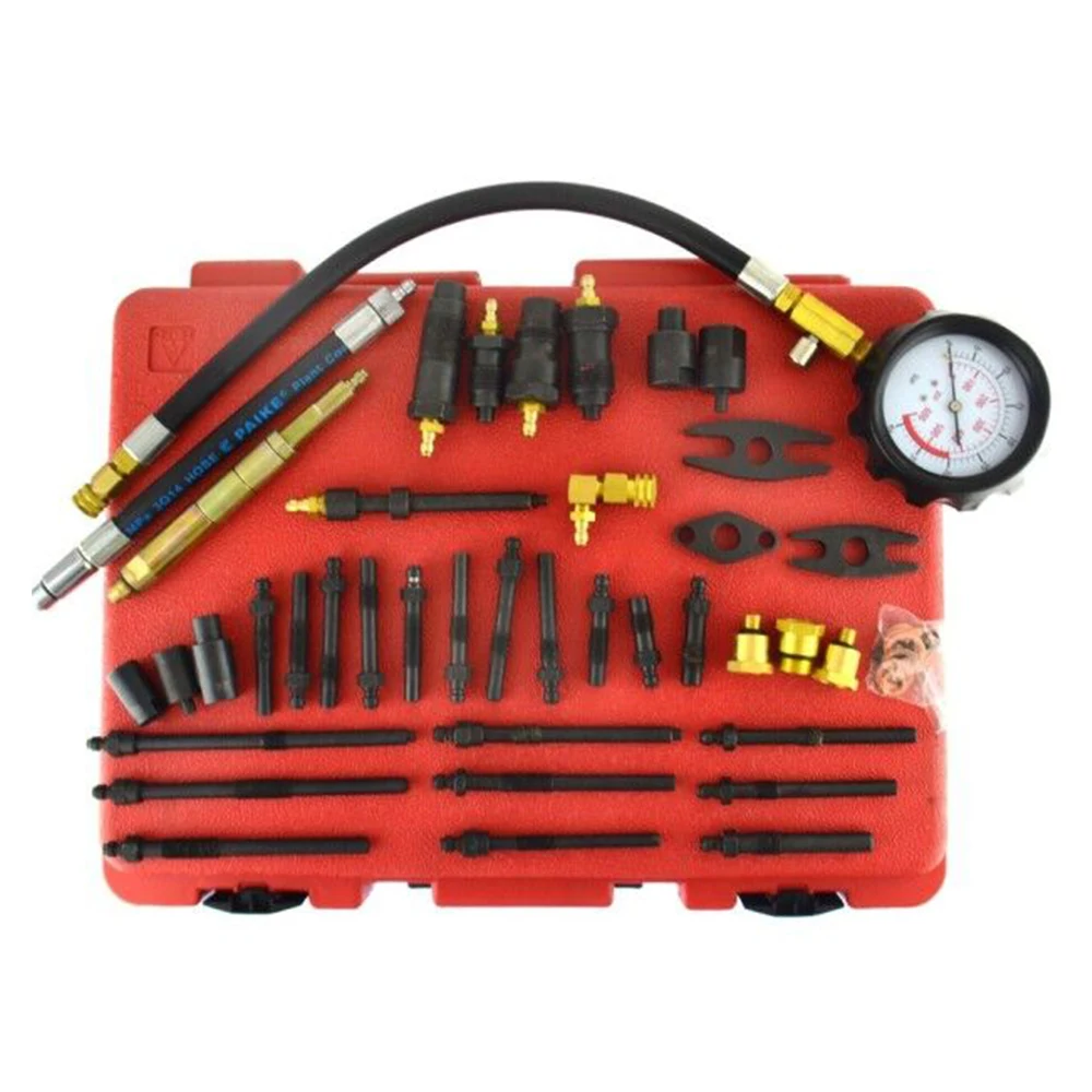 Gasoline Diesel Engine Cylinder Compression Tester Kit With Case Pressure Detector Automotive Tool Gauge Test 0-600PSI