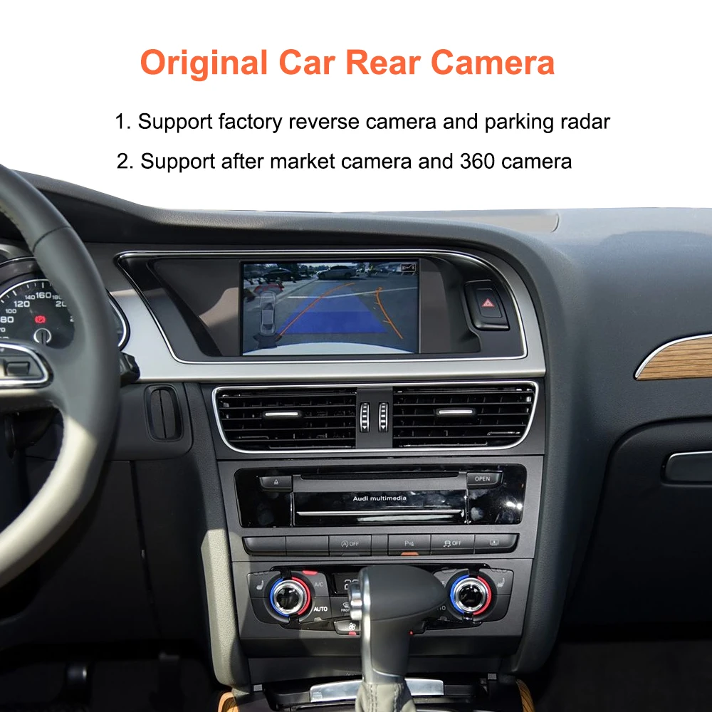 Bonroad Wireless Carplay Android Auto Retrofit Kits for Audi A4 B8 A5 Q5 2009-2015 Mirror Link Airplay Interface Decoder Box