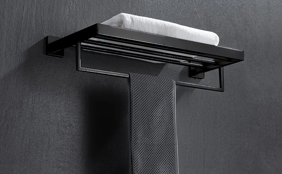 SUS 304 Stainless Steel Bathroom Accessories Wall Monted Toilet Showerroom Towel Rack Bathroom Set