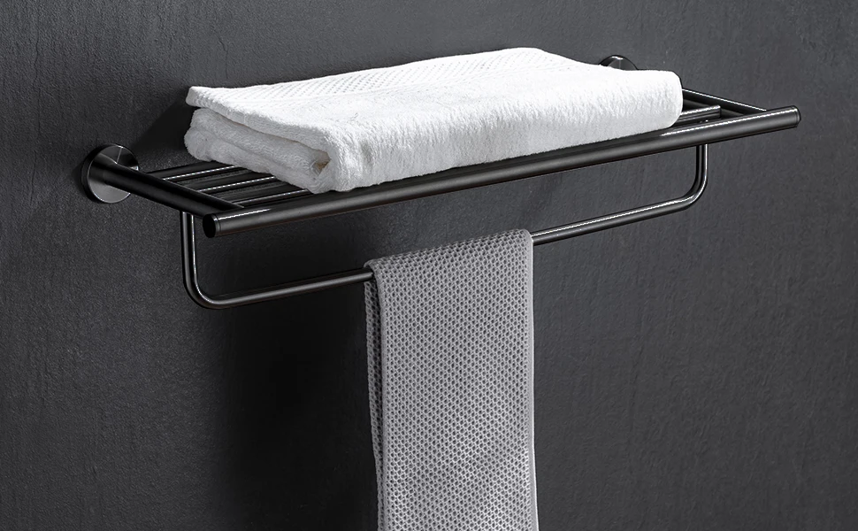 SUS 304 Stainless Steel Bathroom Accessories Wall Monted Toilet Showerroom Towel Rack Bathroom Set