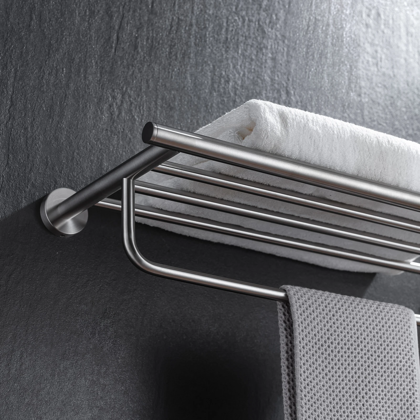 SUS 304 Stainless Steel Bathroom Accessories Wall Monted Toilet Showerroom Towel Rack Bathroom Set