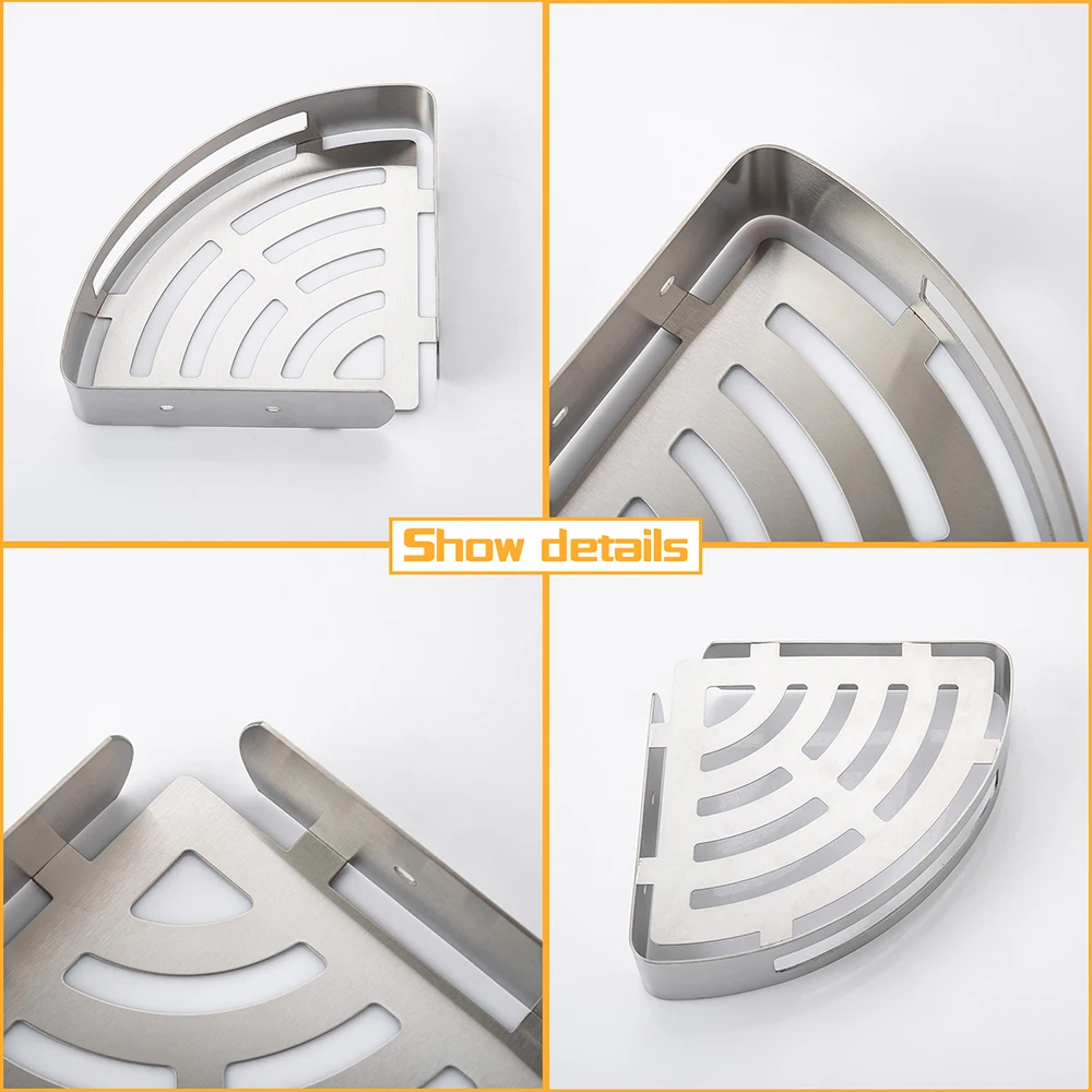 SUS 304 Stainless Steel Bathroom Accessories Wall Monted Toilet Showerroom Towel Rack Bathroom Set