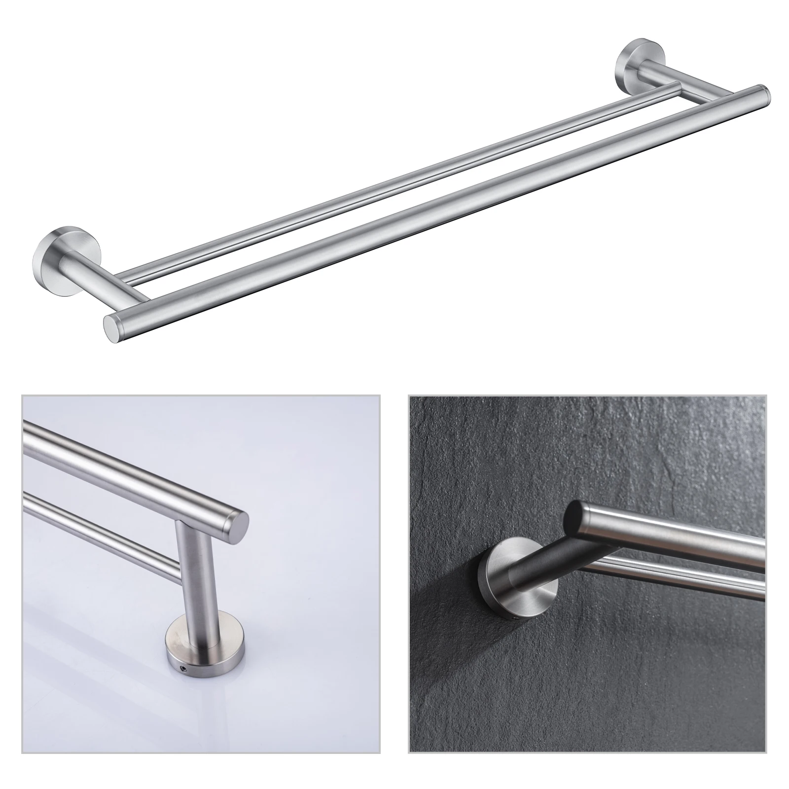 SUS 304 Stainless Steel Bathroom Accessories Wall Monted Toilet Showerroom Towel Rack Bathroom Set
