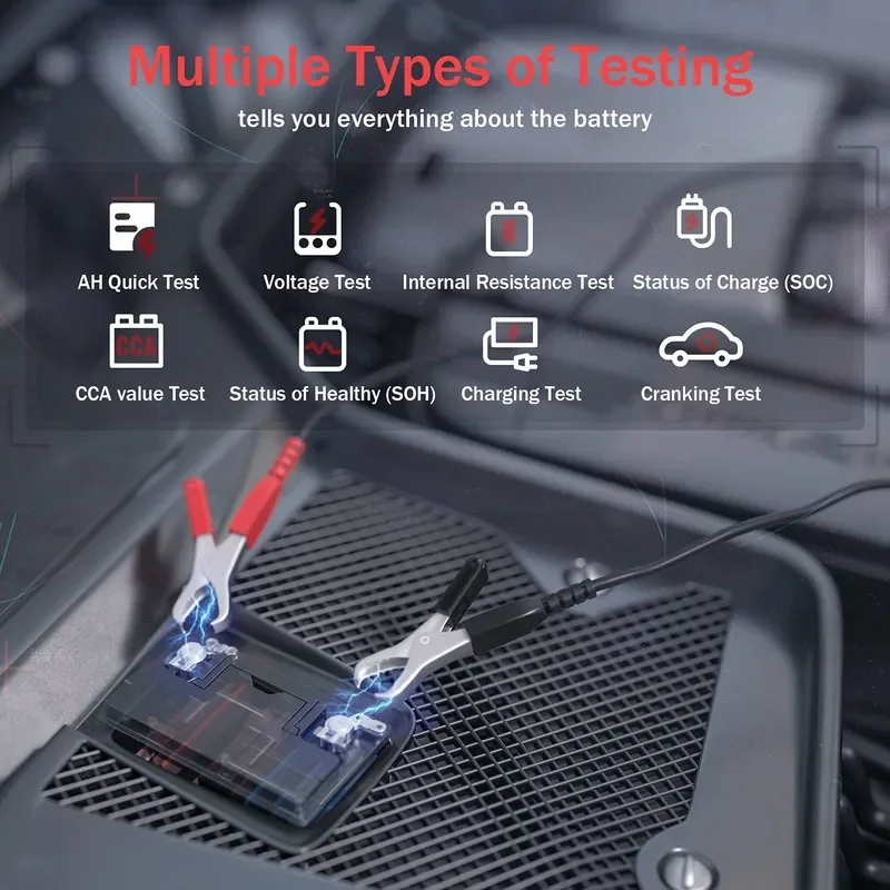Ancel BA101 Car Battery Tester 12V 100-2000CCA 220AH Auto Load Battery Analyzer Multi languages Car Battery Charging Tester