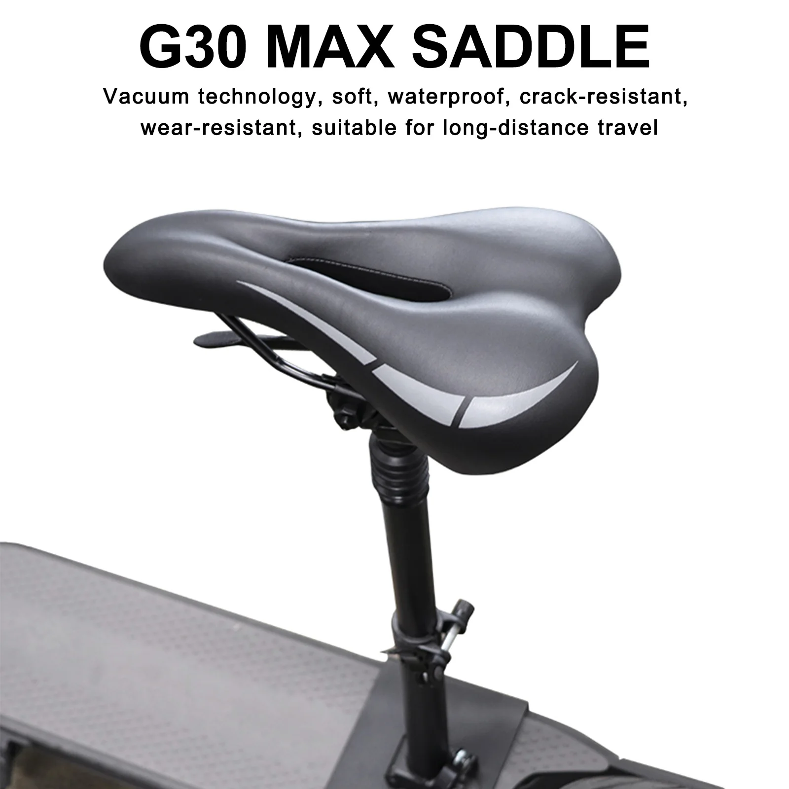 Foldable Electric Scooter Seat Adjustable Skateboard Saddle for NINEBOT G30 MAX