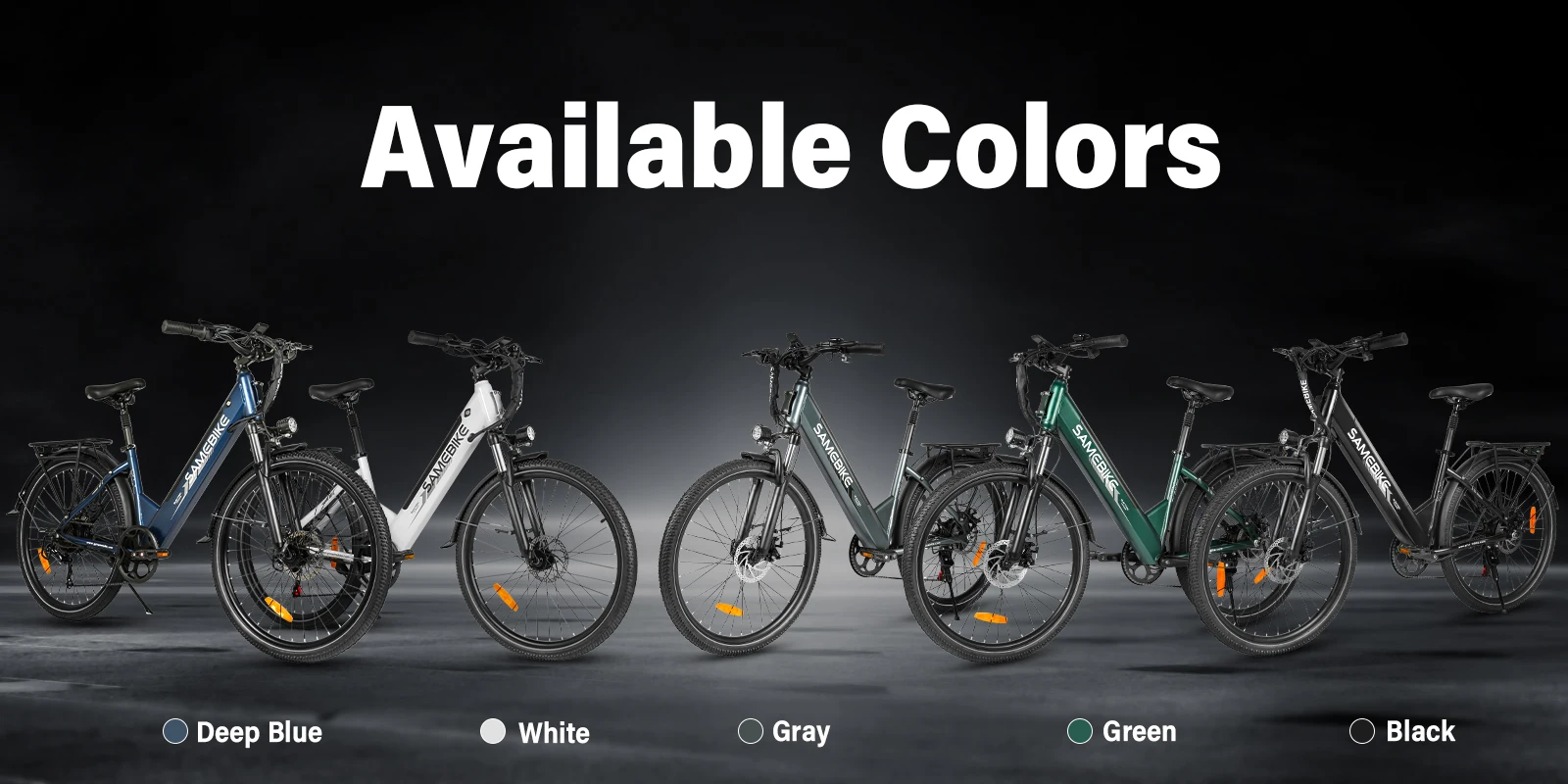 Samebike RS-A01 Pro Electric Bike Adults 26" City ebike with 36V 15Ah Removable Battery