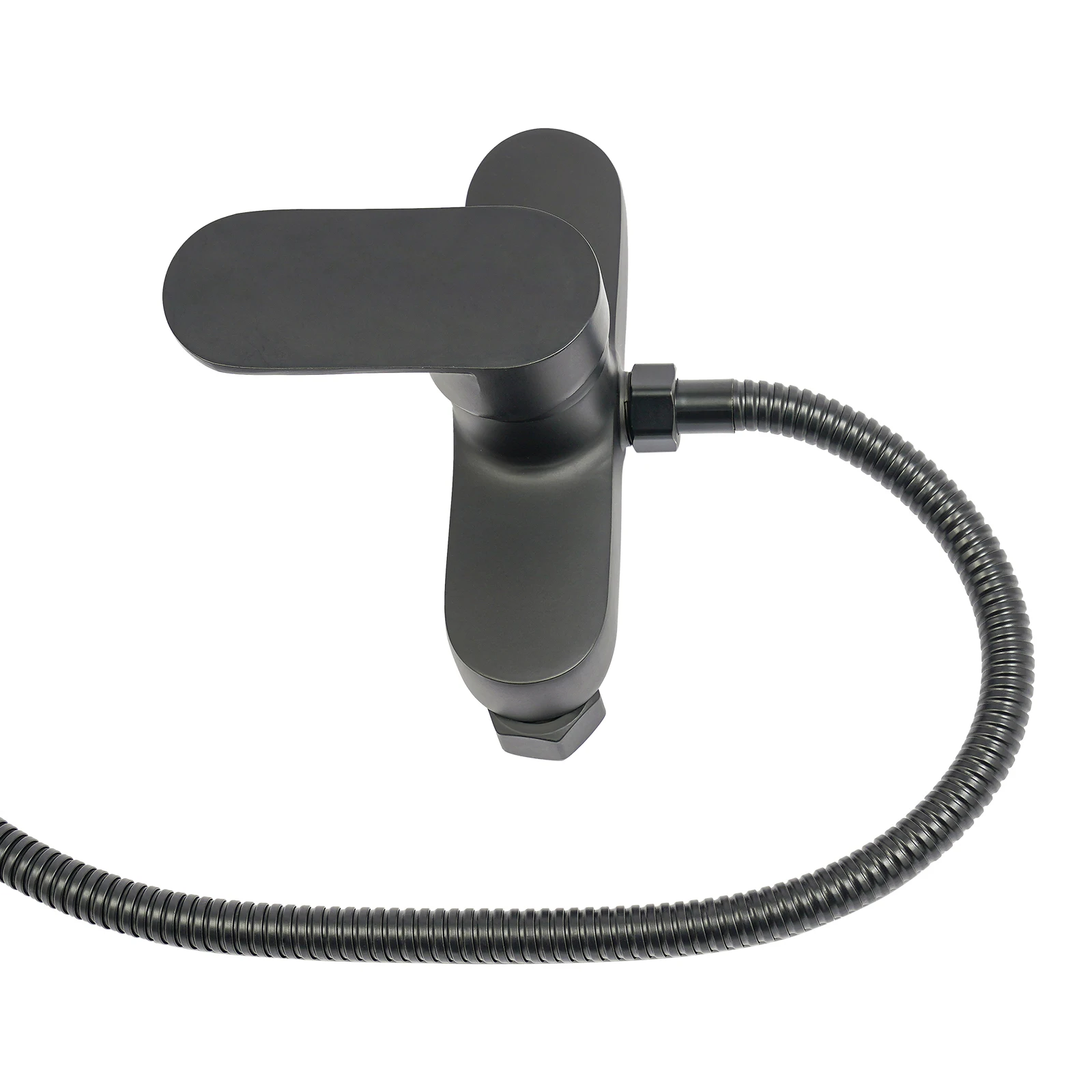 Bathroom Thermostatic Shower Mixer Tap Hot and Cold Bathroom Mixer Bathtub Faucet Set Wall for Home/Hotel Use Black/Silver