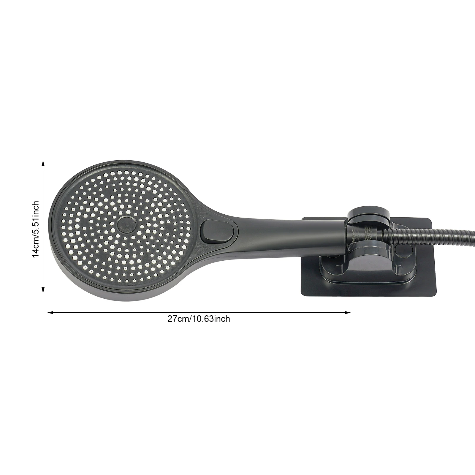 Bathroom Thermostatic Shower Mixer Tap Hot and Cold Bathroom Mixer Bathtub Faucet Set Wall for Home/Hotel Use Black/Silver