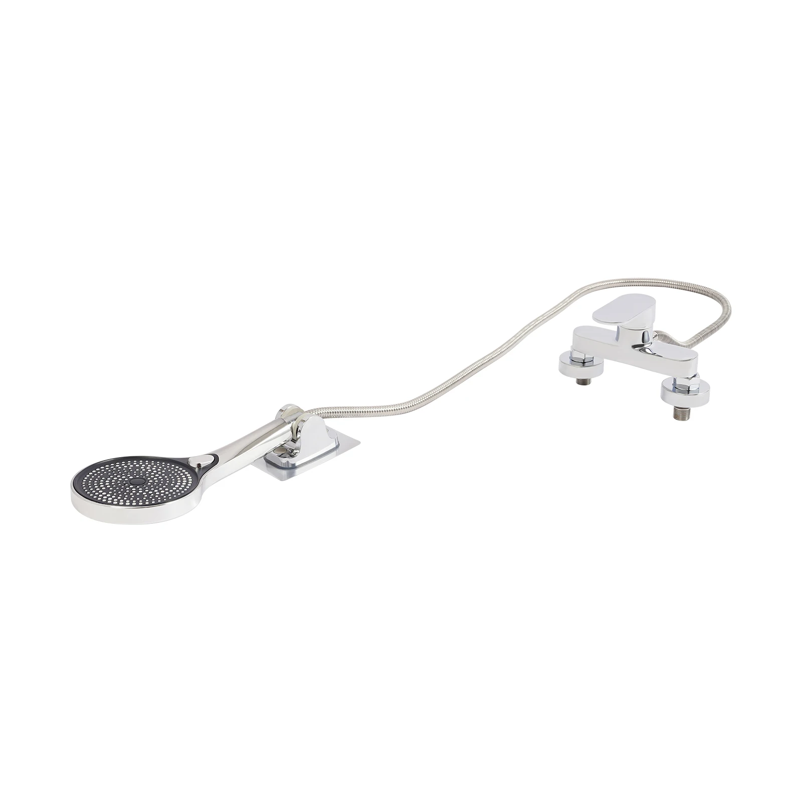 Bathroom Thermostatic Shower Mixer Tap Hot and Cold Bathroom Mixer Bathtub Faucet Set Wall for Home/Hotel Use Black/Silver
