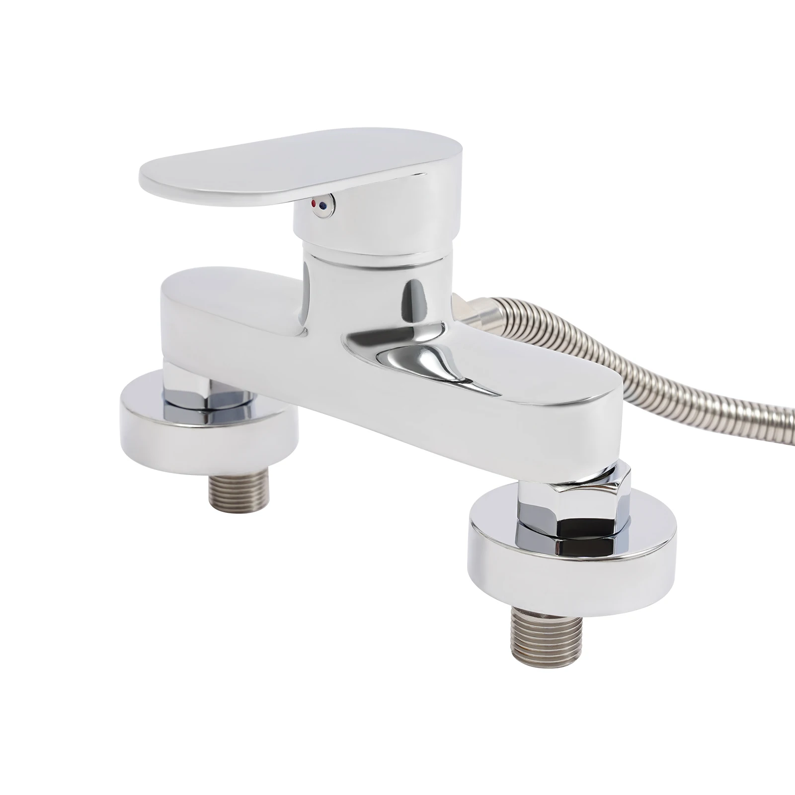 Bathroom Thermostatic Shower Mixer Tap Hot and Cold Bathroom Mixer Bathtub Faucet Set Wall for Home/Hotel Use Black/Silver