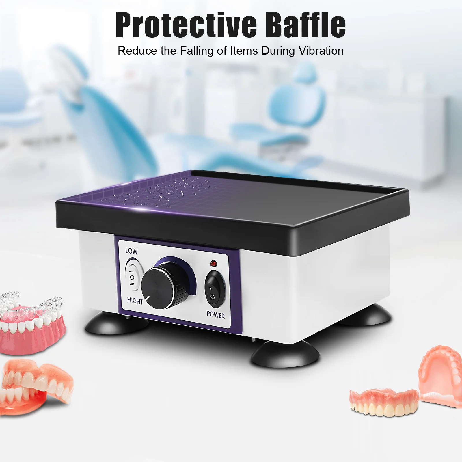120w Square Dental Vibrator Variable Speed Lab Shaker Oscillator Vibrating Machine To Make Various Plaster Models