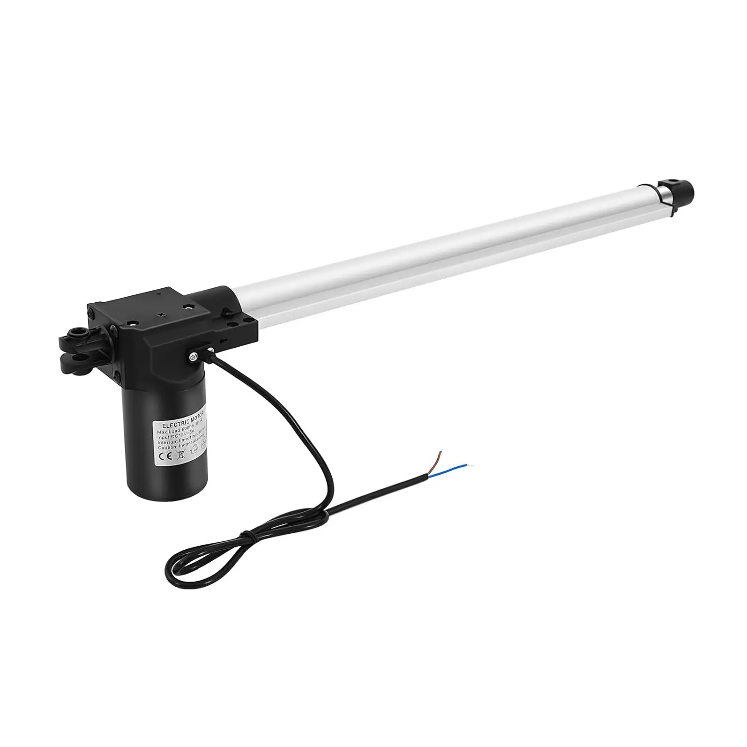 20 Inch Stroke Linear Actuator IP44 Waterproof Heavy Duty 12V Maximum Lift with Mounting Brackets for Electric Door Industrial