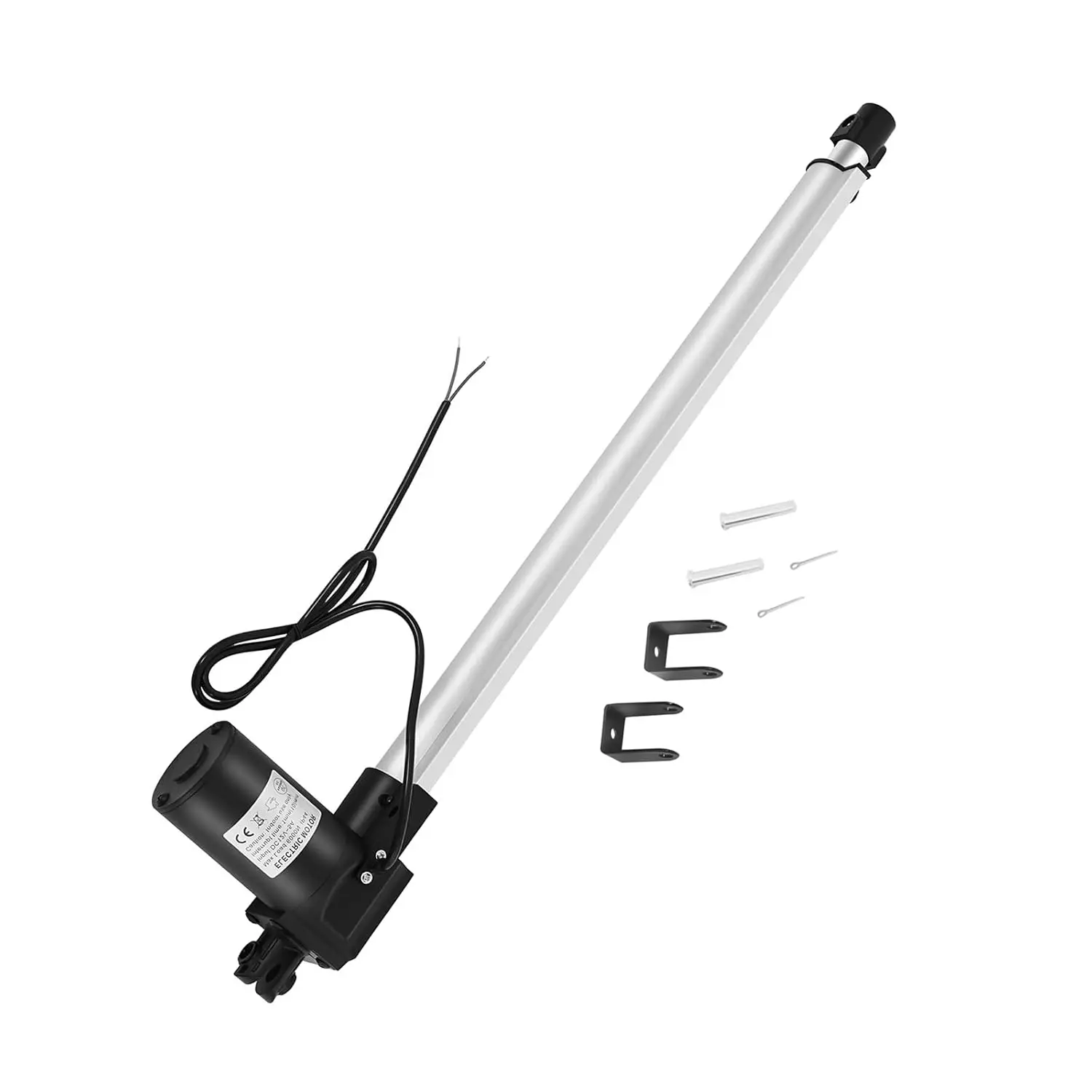 20 Inch Stroke Linear Actuator IP44 Waterproof Heavy Duty 12V Maximum Lift with Mounting Brackets for Electric Door Industrial