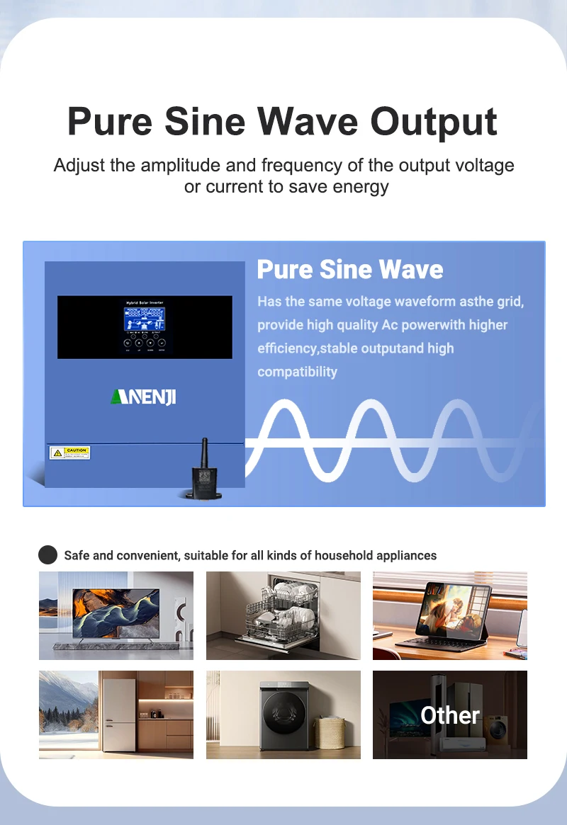 6.2KW 4.2KW Hybrid Solar Inverter 24V 48V Pure Sine Wave 230V 120A 100A Solar Charger MPPT Inverter Off Grid Tie On Grid PV 500V