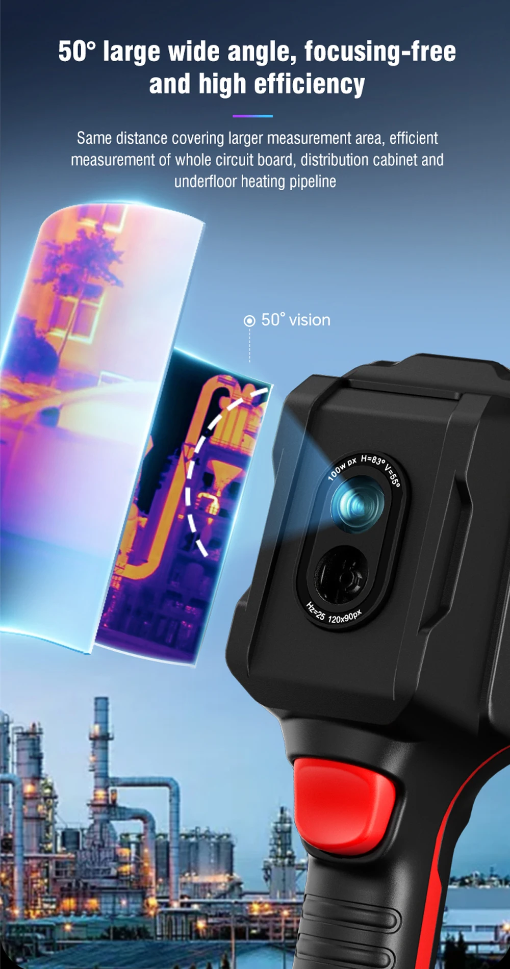 NOYAFA 120x90 Infrared Thermal Imager NF-525 Professional Thermal Imaging Camera Pipeline Heating Leak Automotive Inspect