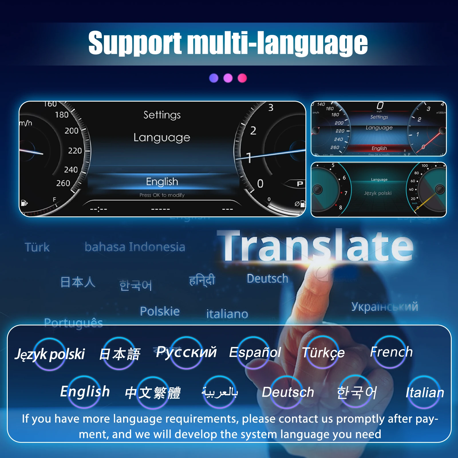 LCD Digital Cluster For Seat leon 2013-2018 Years Support HDMI Carplay Radio Dashboard instrument panel Speedometer