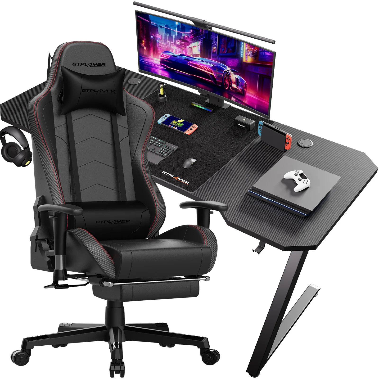 Gaming table Gaming table + Gaming chair Set, Computer table chair Set for Gaming, A Combination of Great Value