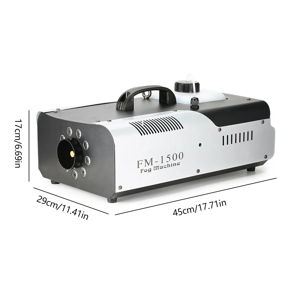 3In1 Smoke Machine RGB LED Fog Machine Wireless Remote Control DMX Fog Machine 1500W