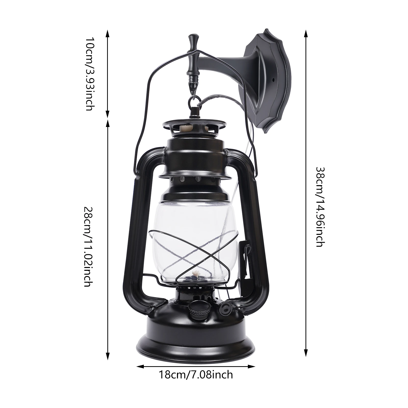 Reliable-Outdoor Oil Lamp Vintage Kerosene Lamp Old Horse Lamp Outdoor Lighting Wall Light Outdoor Wall Lamp