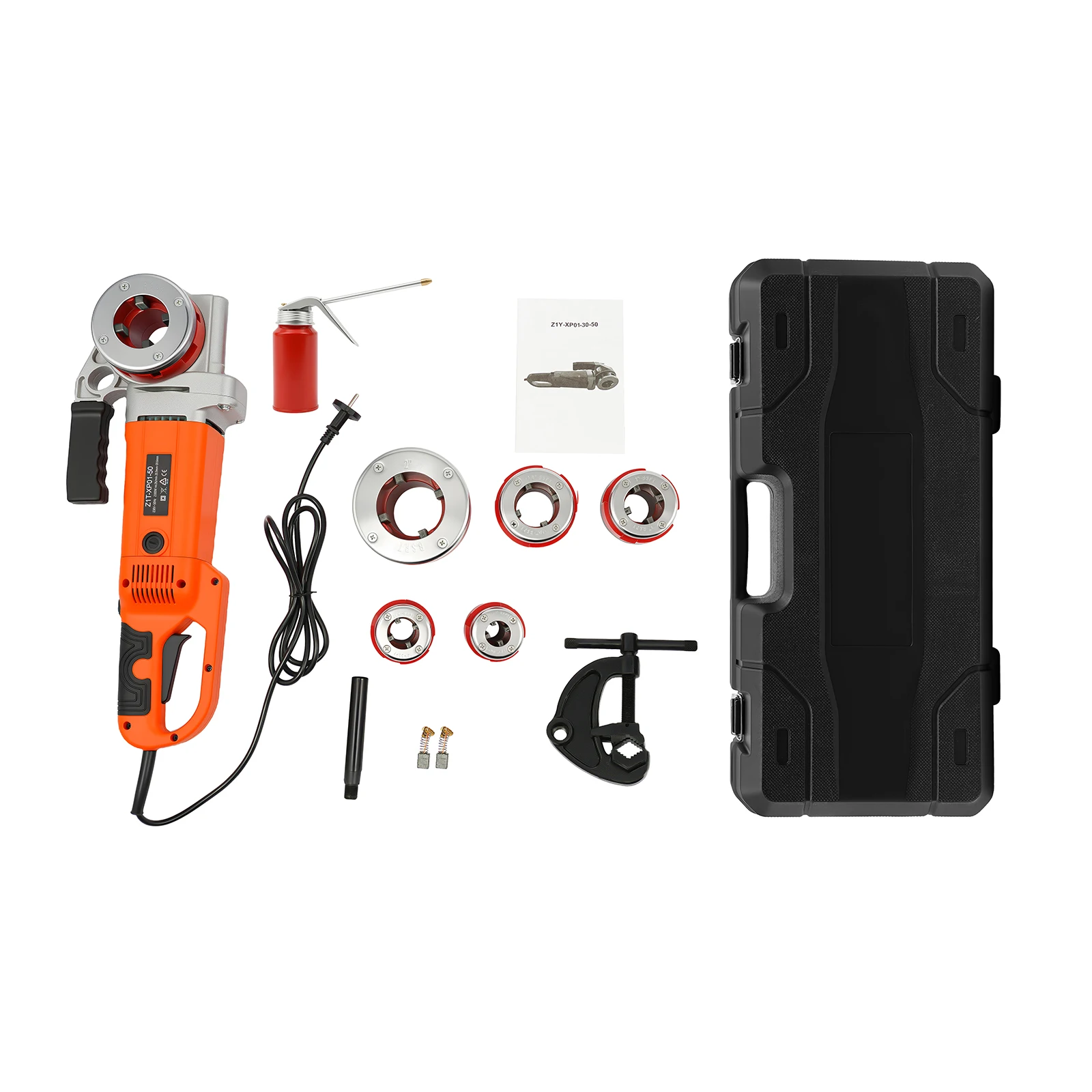 Pipe Threader 2300W Pure Copper Motor 6 Threading Dies Threading Tool Pipe Threading Machine Powerful for Pipe Processing Tasks