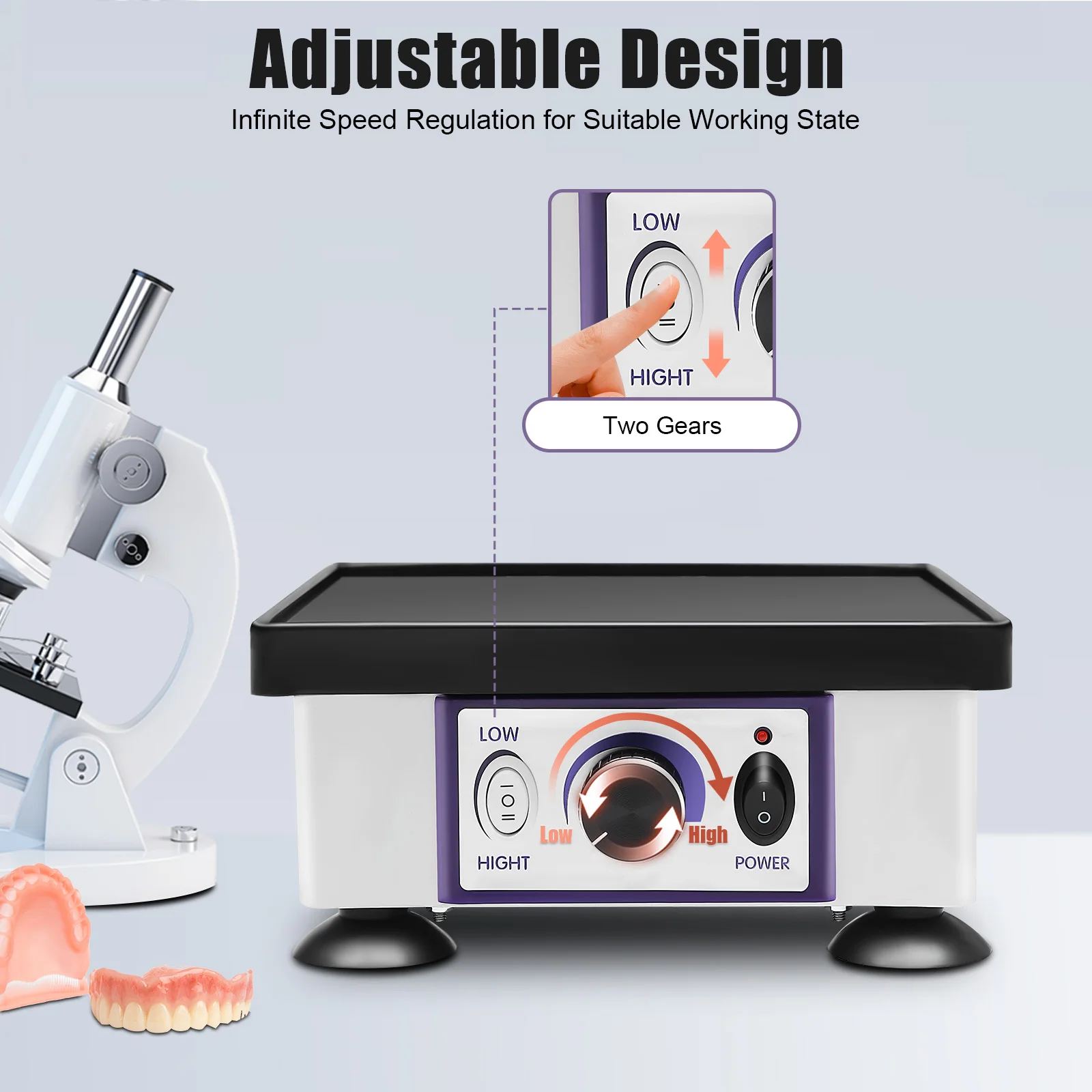 Dental Oscillator Square Dental Rotators Gypsum Rotators Vibrator 120W Lab equipment vibrator Vibrating